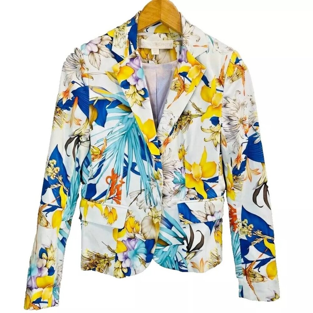 NWT BOSTON PROPER Floral Tropical Blazer size 6